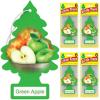 imageLITTLE TREES Air Fresheners Car Air Freshener Hanging Tree Provides Long Lasting Scent for Auto or Home Wild Cherry 24 Air FreshenersGreen Apple