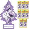 imageLITTLE TREES Air Fresheners Car Air Freshener Hanging Tree Provides Long Lasting Scent for Auto or Home Wild Cherry 24 Air FreshenersLavender Macaron