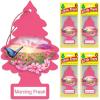 imageLITTLE TREES Air Fresheners Car Air Freshener Hanging Tree Provides Long Lasting Scent for Auto or Home Wild Cherry 24 Air FreshenersMorning Fresh