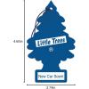 imageLITTLE TREES Air Fresheners Car Air Freshener Hanging Tree Provides Long Lasting Scent for Auto or Home Wild Cherry 24 Air FreshenersNew Car