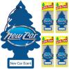 imageLITTLE TREES Air Fresheners Car Air Freshener Hanging Tree Provides Long Lasting Scent for Auto or Home Wild Cherry 24 Air FreshenersNew Car