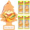 imageLITTLE TREES Air Fresheners Car Air Freshener Hanging Tree Provides Long Lasting Scent for Auto or Home Wild Cherry 24 Air FreshenersPeach Ginger Spritz