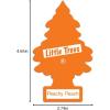 imageLITTLE TREES Air Fresheners Car Air Freshener Hanging Tree Provides Long Lasting Scent for Auto or Home Wild Cherry 24 Air FreshenersPeachy Peach