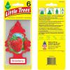 imageLITTLE TREES Air Fresheners Car Air Freshener Hanging Tree Provides Long Lasting Scent for Auto or Home Wild Cherry 24 Air FreshenersStrawberry