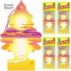imageLITTLE TREES Air Fresheners Car Air Freshener Hanging Tree Provides Long Lasting Scent for Auto or Home Wild Cherry 24 Air FreshenersSunset Beach
