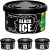 imageLITTLE TREES Car Air Freshener Fiber Can Provides a LongLasting Scent for Auto or Home Recycled Fiber New Car 4 Air FreshenersBlack Ice