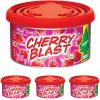 imageLITTLE TREES Car Air Freshener Fiber Can Provides a LongLasting Scent for Auto or Home Recycled Fiber New Car 4 Air FreshenersCherry Blast