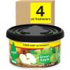 imageLITTLE TREES Car Air Freshener Fiber Can Provides a LongLasting Scent for Auto or Home Recycled Fiber New Car 4 Air FreshenersGreen Apple