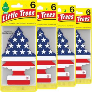 imageLITTLE TREES Air Fresheners Car Air Freshener Hanging Tree Provides Long Lasting Scent for Auto or Home Wild Cherry 24 Air FreshenersAmerica
