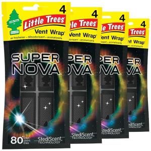 imageLITTLE TREES Car Air Freshener  Vent Wrap Provides LongLasting Scent Invisibly Fresh  Supernova 16 Air FreshenersSupernova