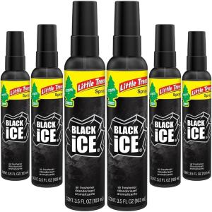 imageLITTLE TREES Car Air Freshener SPRAY Provides a LongLasting Scent for Auto or Home Onthego Freshness Black Ice 6 Air FreshenersBlack Ice