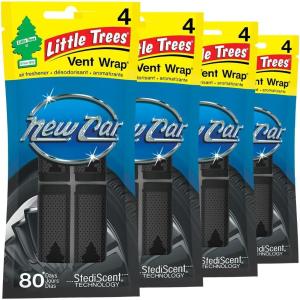 imageLITTLE TREES Car Air Freshener Vent Wrap Provides LongLasting Scent Invisibly Fresh New Car Scent 16 Air Fresheners