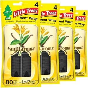 imageLITTLE TREES Car Air Freshener Vent Wrap Provides LongLasting Scent Invisibly Fresh Vanillaroma 16 Air Fresheners