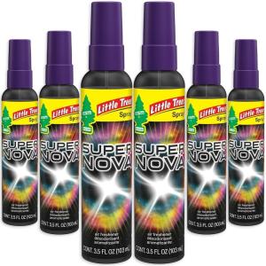 imageLITTLE TREES Car Air Freshener  Spray Provides a LongLasting Scent for Auto or Home  Onthego Freshness  Supernova 6 Air Fresheners