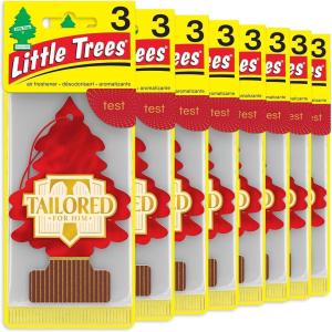 imageLittle Trees Car Air Freshener  Hanging Tree Provides Long Lasting Scent for Auto and Home  Tailored for Him 24 Air Fresheners
